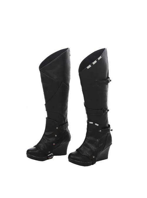 Guardians Of The Galaxy Vol 2 Gamora Battle Suit Halloween Cosplay Accessories Black Boots