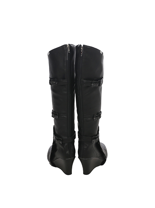 Guardians Of The Galaxy Vol 2 Gamora Battle Suit Halloween Cosplay Accessories Black Boots