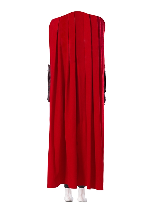 Movie Thor Love And Thunder Female Jane Foster Battle Suit Halloween Cosplay Costume Red Cloak