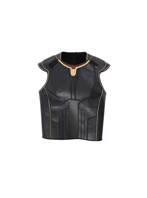 Movie Thor Love And Thunder Male Thor Odinson Black Battle Suit Halloween Cosplay Costume Leather Vest