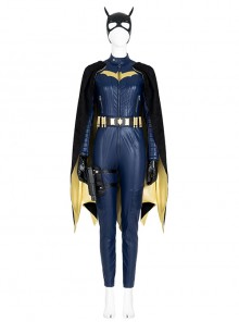 DC Comics Batgirl Barbara Gordon Battle Suit Blue Version Halloween Cosplay Costume Set