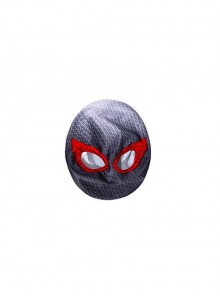 Animated Film Spider-Man Across The Spider-Verse Black Battle Suit Halloween Cosplay Accessories Headcover