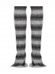 Daily Stripes Black  White Personality Split Small Horns Stacked With Punk Style Leg Sleeves