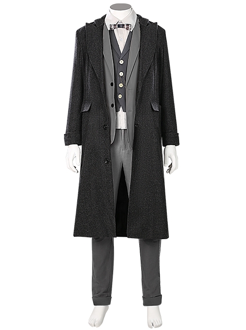 Fantastic Beasts The Secrets Of Dumbledore Newt Scamander Halloween Cosplay Costume Set