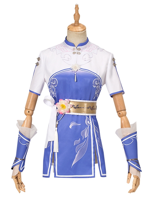 Game Naraka Bladepoint Justina Gu Legendary Outfit Sword And Fairy Zhao Ling-Er Halloween Cosplay Costume Full Set