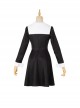 Kaguya-Sama Love Is War Fujiwara Chika Black Dress Suit Halloween Cosplay Costume Full Set