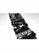 Loose Skull Cute Elk Pattern Black  White Stitching Lace Punk Short Hooded Sweater