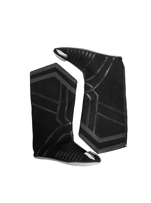 Captain America Civil War Black Panther Halloween Cosplay Black Boots