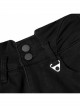 Triangular Metal Decorative Sheet Back Crossed Straps Tight Fit Denim Pants