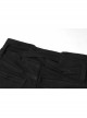Triangular Metal Decorative Sheet Back Crossed Straps Tight Fit Denim Pants