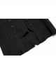 Punk  Style Multi Wearing Ways Hem Slit Design Dark Sexy Wool Knitted Dress With String