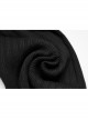 Punk  Style Multi Wearing Ways Hem Slit Design Dark Sexy Wool Knitted Dress With String