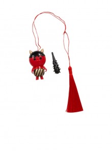 Nijisanji Vtuber Luxiem EN Vox Akuma Original Outfit Halloween Cosplay Accessories Waist Doll