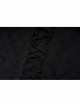 Victoria Rose Pattern Black Square Neck Gothic Hidden Zipper Elegant Large Hem Lace Maxi Dress