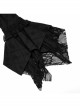 Victoria Rose Pattern Black Square Neck Gothic Hidden Zipper Elegant Large Hem Lace Maxi Dress