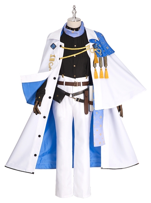 Nijisanji EN Vtuber Luxiem Ike Eveland Original Outfit Halloween Cosplay Costume Full Set