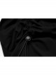 Dark Punk Style Stretch Cotton Fabric Rope Design Multi Wearing Ways Long Sleeve Dress