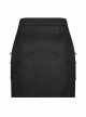 Heavy Industrial Punk Hem Slit Design Multi-Pocket Zipper Trim Sexy Mini Skirt