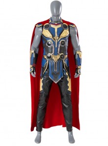 Thor Love And Thunder Thor Odinson Battle Suit Blue Version Halloween Cosplay Costume Set