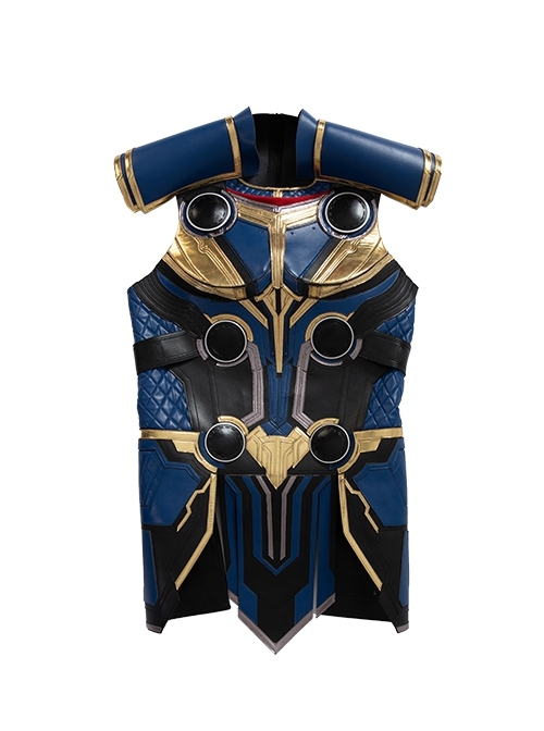 Thor Love And Thunder Thor Odinson Battle Suit Blue Version Halloween Cosplay Costume Outer Vest