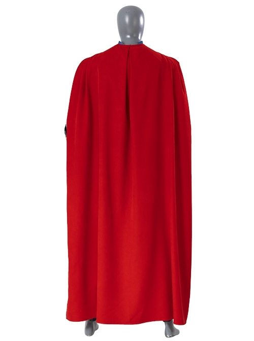 Thor Love And Thunder Thor Odinson Battle Suit Blue Version Halloween Cosplay Accessories Red Cloak