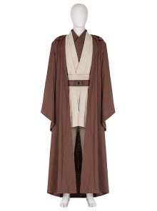 Star Wars Obi-Wan Kenobi Beige Suit Halloween Cosplay Costume Set