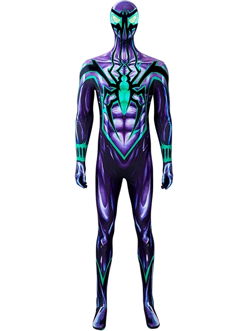 Spider Man Comics Chasm Ben Reilly Battle Suit Halloween Cosplay Costume Set