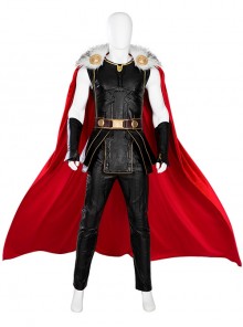 Thor Love And Thunder Thor Odinson Battle Suit Fur Collar Version Halloween Cosplay Costume Set