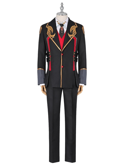 Overidea China Vtuber Zhang Jinghua Men Wear Halloween Cosplay Costume Full Set