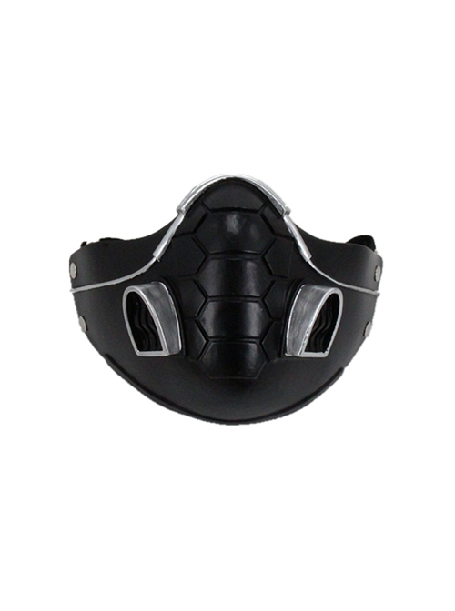 Ghost Of Tsushima Viper Halloween Party Masquerade Black Half Face Resin Mask