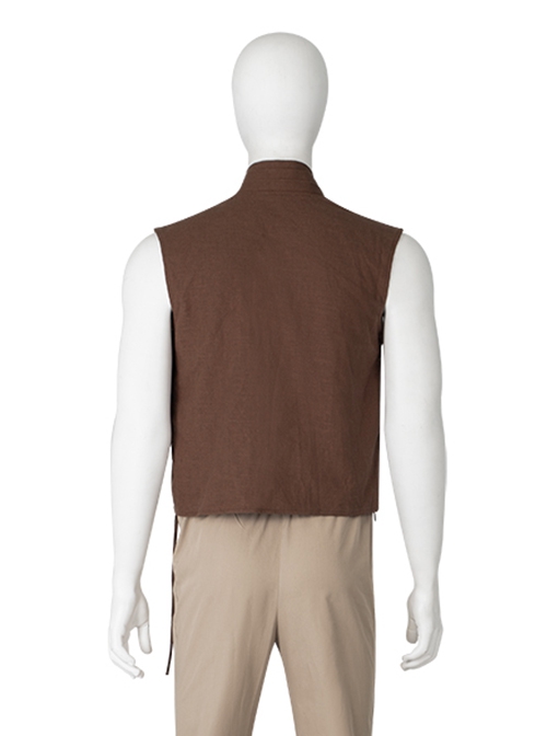 Star Wars Obi-Wan Kenobi Beige Suit Halloween Cosplay Costume Underwear