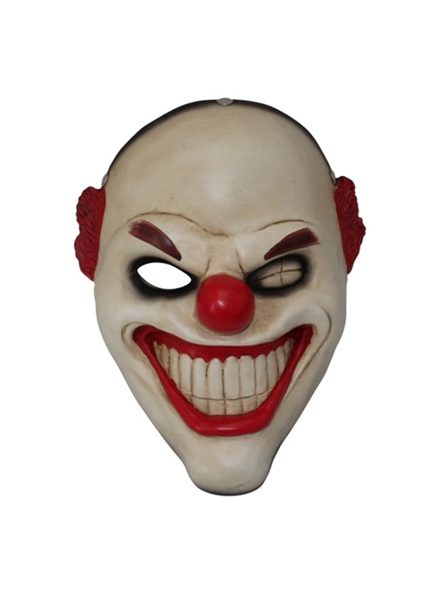 Payday 2 Series Red Nose Horror Clown Halloween Party Haunted House Stage Performance Resin Mask