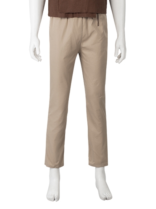 Star Wars Obi-Wan Kenobi Beige Suit Halloween Cosplay Costume Beige Trousers