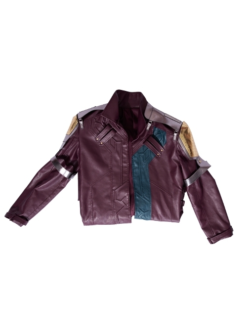 Thor Love And Thunder Star-Lord Peter Quill Halloween Cosplay Costume Purple Long Jacket