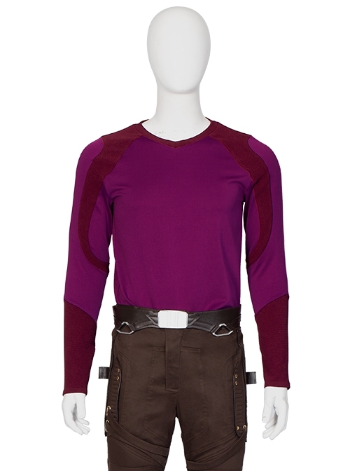 Thor Love And Thunder Star-Lord Peter Quill Halloween Cosplay Costume Purple-red Undershirt