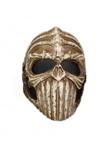 Skeleton Demon King Mesh Eye Protection Masquerade Halloween Performance Resin Mask