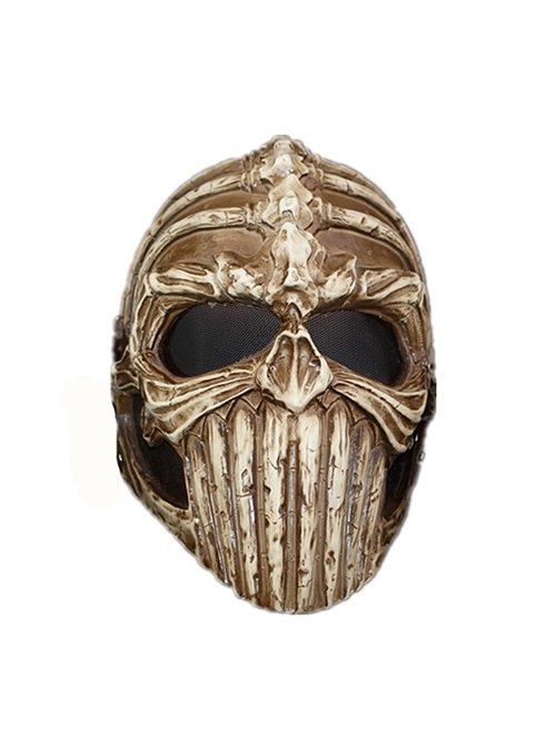 Skeleton Demon King Mesh Eye Protection Masquerade Halloween Performance Resin Mask