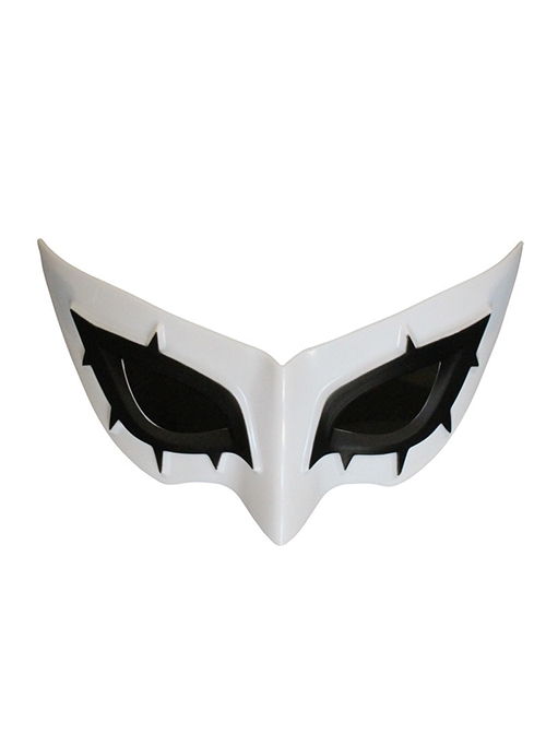 Persona 5 Joker Same Paragraph White Eye Mask Halloween Prom Party Masquerade ABS Resin Mask