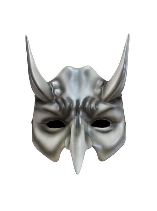 Japanese Style Thriller Green Ghost Red Ghost Horror Ghost Face Halloween Haunted House Party Resin Protection Mask