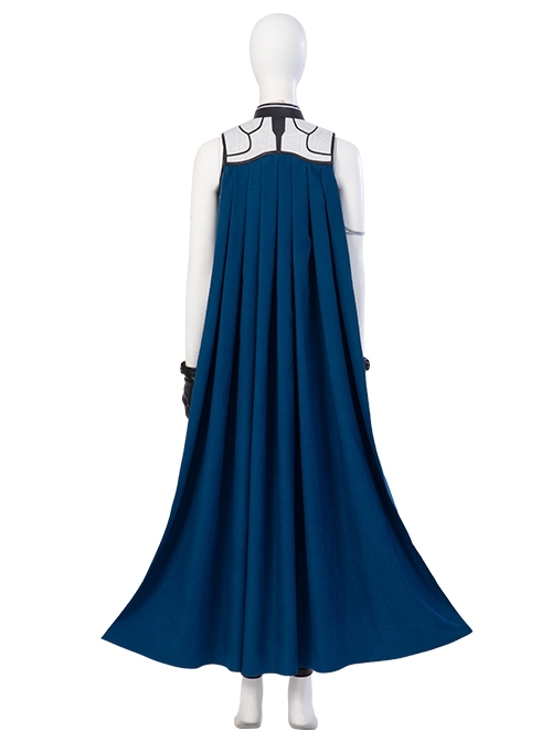 Thor Love And Thunder Valkyrie Jane Foster Battle Suit Halloween Cosplay Costume Blue Cloak