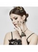 Black Steampunk Lace Adjustable Chain Bracelet