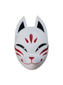 Smiling Fox Modeling Mask Genshin Impact Sakura Cleansing Hanachirusato Halloween Full Face Resin Mask