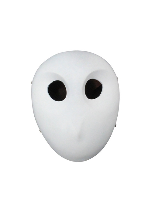White Owl Modeling Halloween Masquerade Haunted House Adult Full Face Resin Mask