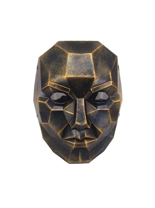 Handsome Grim Mechanical Metal Adult Full Face Resin Mask Halloween Masquerade CS Shooting Protection Mask