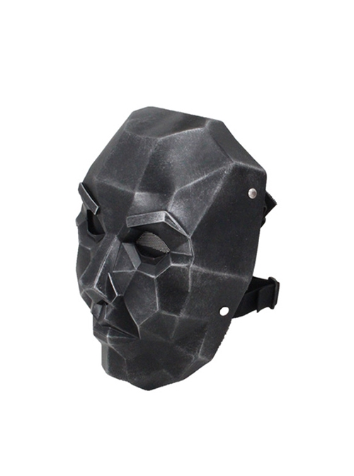 Handsome Grim Mechanical Metal Adult Full Face Resin Mask Halloween Masquerade CS Shooting Protection Mask