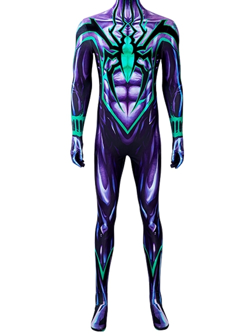 Spider Man Comics Chasm Ben Reilly Battle Suit Halloween Cosplay Costume Printing Bodysuit