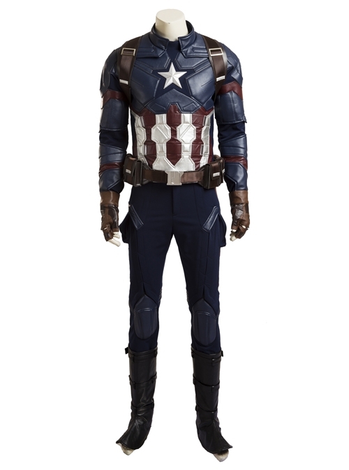 Captain America Civil War Captain America Cosplay Costume Upgraded Version Full Set