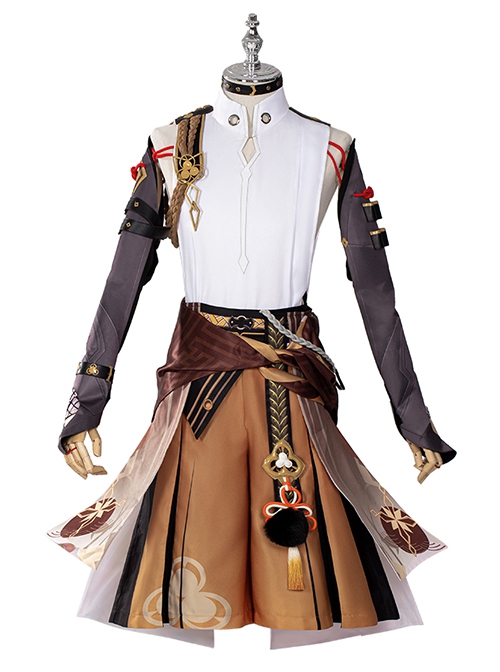 Game Genshin Impact Shikanoin Heizou Original Outfit Halloween Cosplay Costume Set