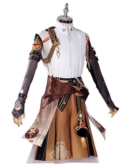 Game Genshin Impact Shikanoin Heizou Original Outfit Halloween Cosplay Costume Set