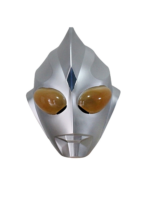 Ultraman Tiga Same Paragraph Headcover Halloween Cos Stage Perform Full Face Resin Mask